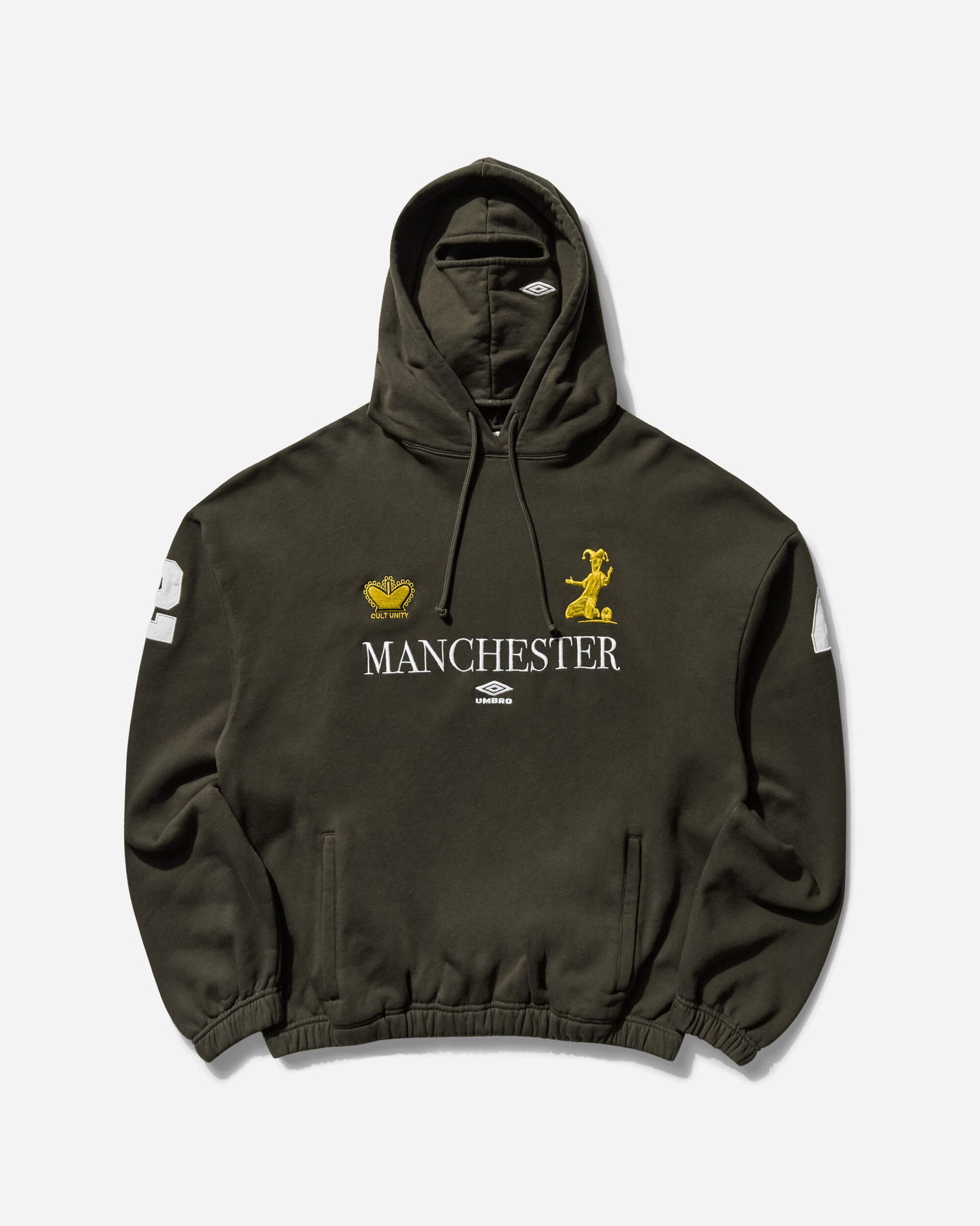 Sweatshirt Umbro Manchester Masked Hoodie Grøn | UBMW0395FA245 GRN0010, 0