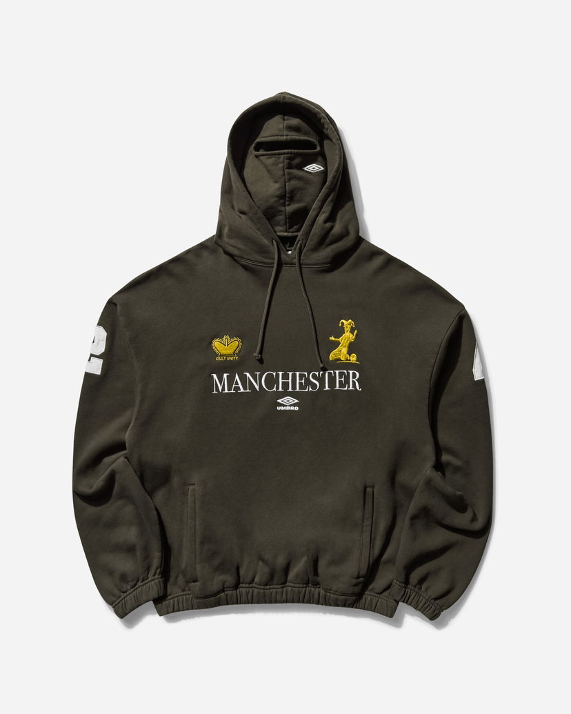 Sweatshirt Umbro Manchester Masked Hoodie Grøn | UBMW0395FA245 GRN0010