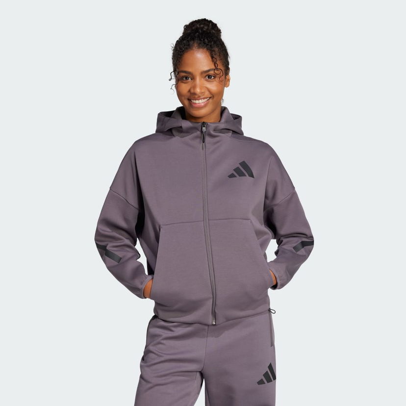 Sweatshirt adidas Performance Z.N.E. Full-Zip Training Hoodie Lilla | JD5985
