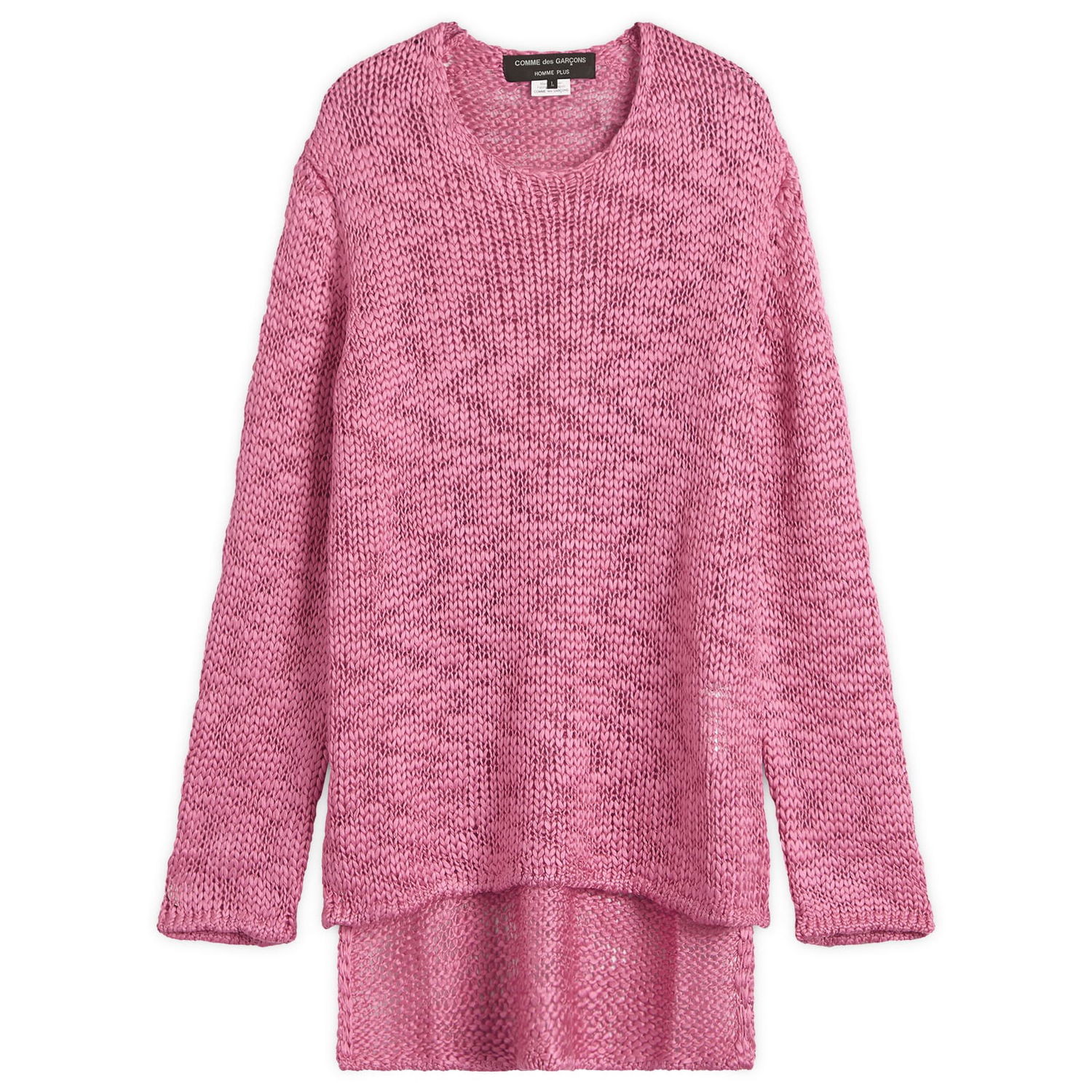 Sweater Comme des Garçons Comme des Garçons Homme Plus Slub Knit Crew Neck Lyserød | PO-N008-051-1, 0