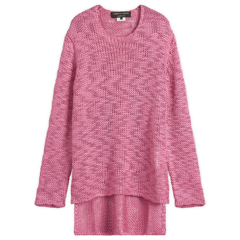 Sweater Comme des Garçons Comme des Garçons Homme Plus Slub Knit Crew Neck Lyserød | PO-N008-051-1