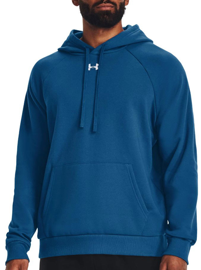 Sweatshirt Under Armour Rival Fleece Hoodie Blå | 1379757-426, 0