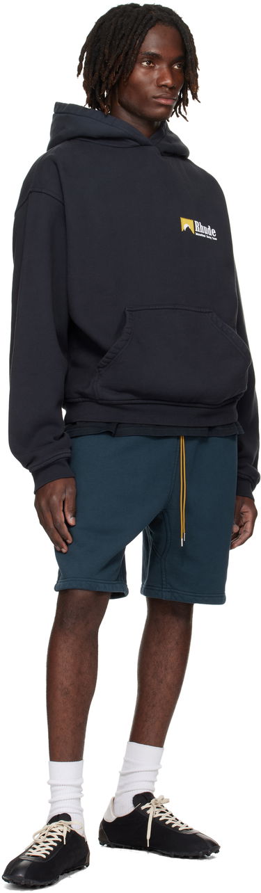 Sweatshirt Rhude Rhude International Racing Logo Hoodie Sort | RHPF25HO07012, 3