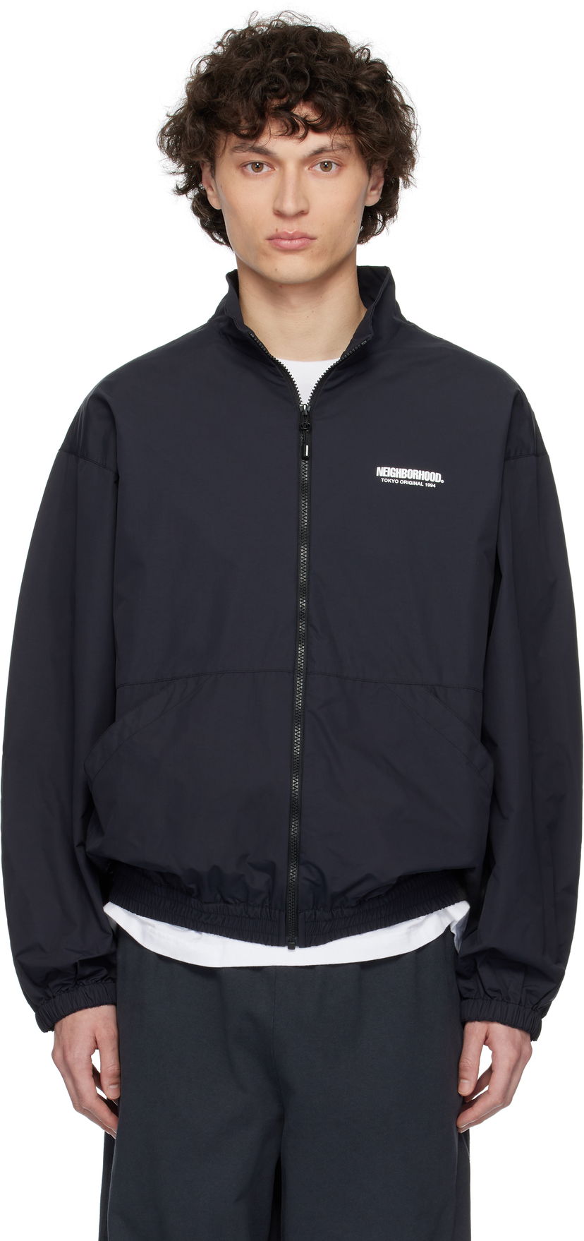 Vindjakke Neighborhood Neighborhood Water-Repellent Track Jacket Sort | 251TSNH-JKM06