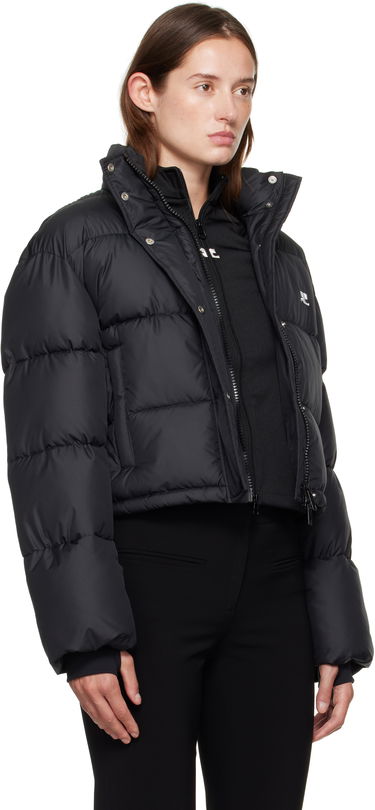 Puffer jakke Courrèges Courrèges Cropped Puffer Jacket Hvid | 323CMA106PL0112, 4