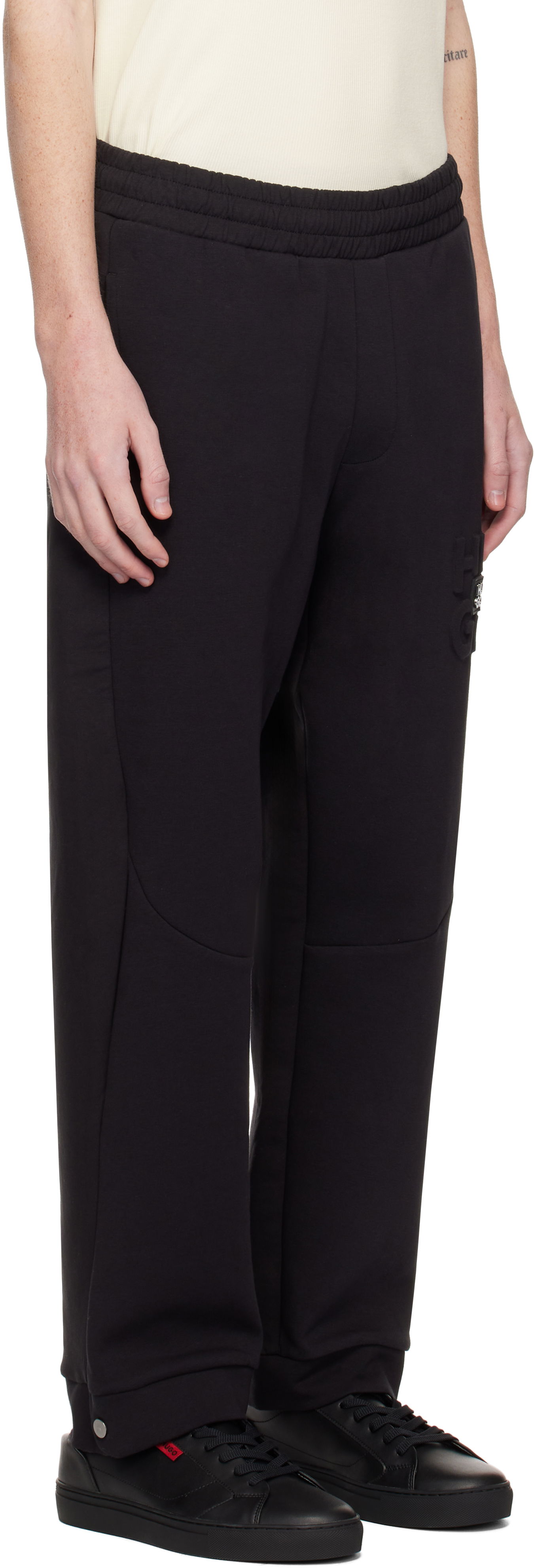 Joggingbukser BOSS Stacked Logo Sweatpants Sort | 50530193, 1