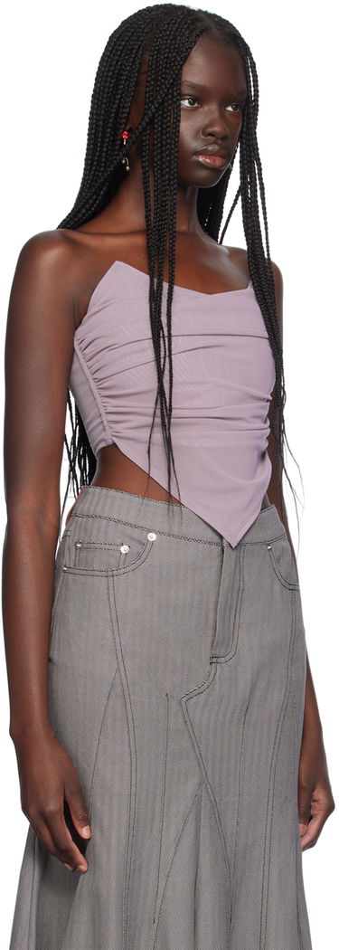 Nederdel Miaou Miaou Poppy Ruched Corset Top Grå | 7084PM3SMO, 1