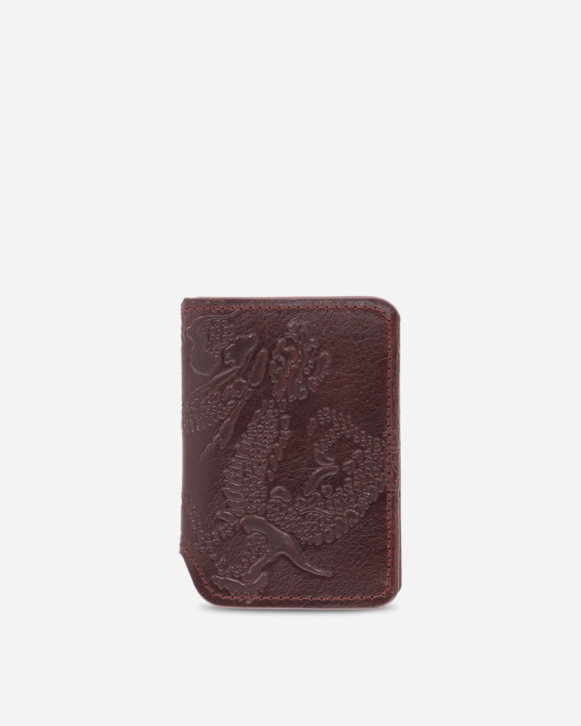 Tegnebog OUR LEGACY Dragon Embossed Card Case Deep Abyss Brun | A4258CD 001