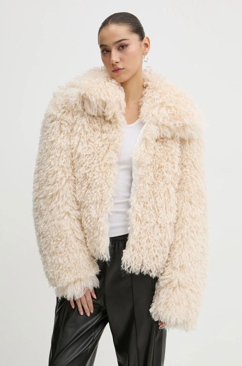 Jakke Fiorucci Faux Fur Jacket Beige | U01FMOJA248FF02WH02