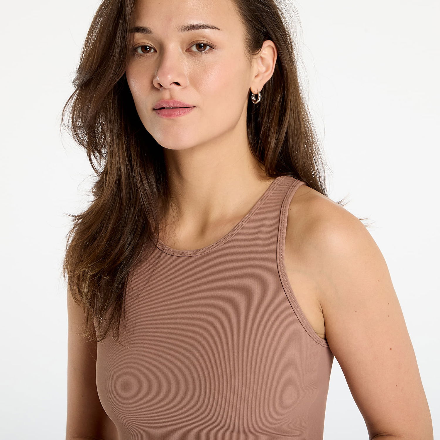 Crop top Urban Classics Ribbed Sports Crop Top Beige | TB7802-02803, 1