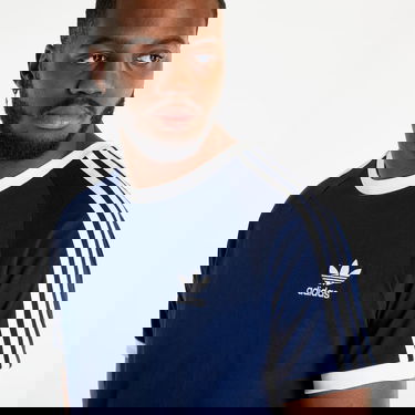 Tøj adidas Originals adidas 3-Stripes Short Sleeve Tee Night Indigo Mørkeblå | IA4850, 4