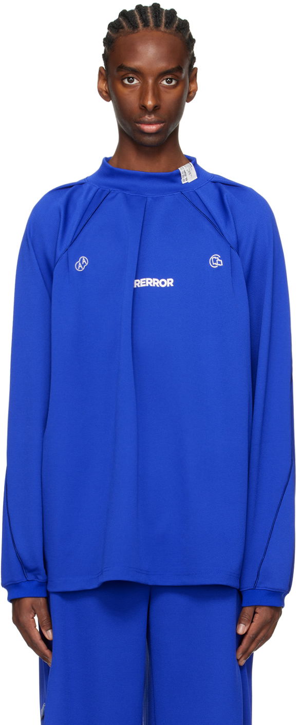 T-shirt ADER ERROR Siz Long Sleeve T-Shirt Blå | BN01SSSW0104BL