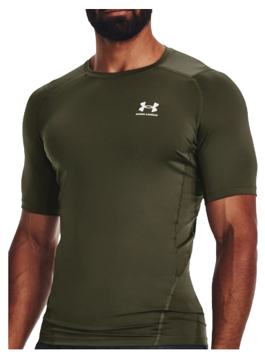 T-shirt Under Armour HG Armour Comp Grøn | 1361518-390