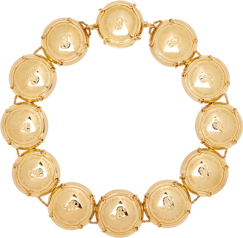 Halskæde Jean Paul Gaultier Jean Paul Gaultier Gold Champagne Cork Chain Necklace Gul | 25/03-W-JW005-X053-92