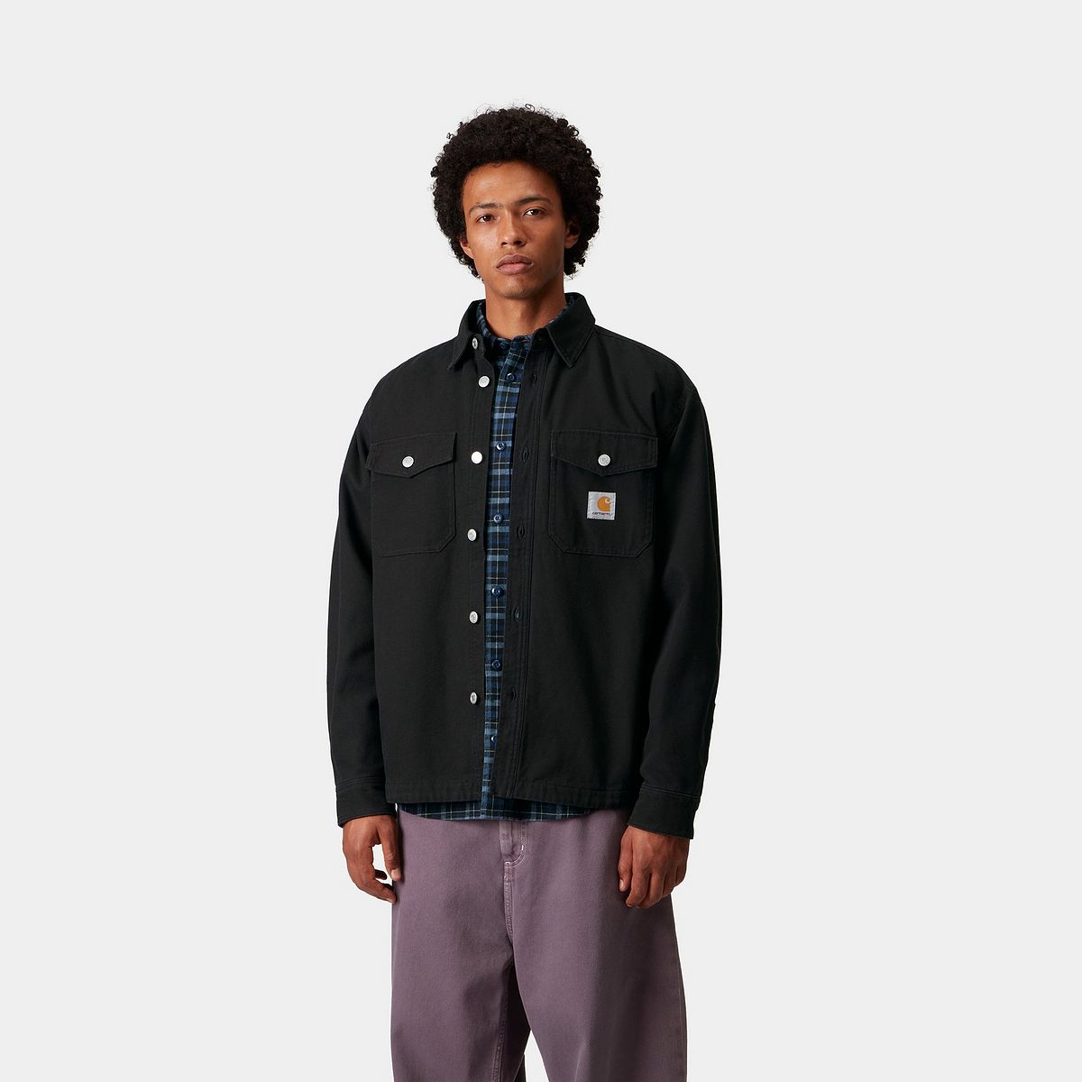 Skjorte Carhartt WIP WIP Selby Shirt Jacket Sort | I035305_9, 0