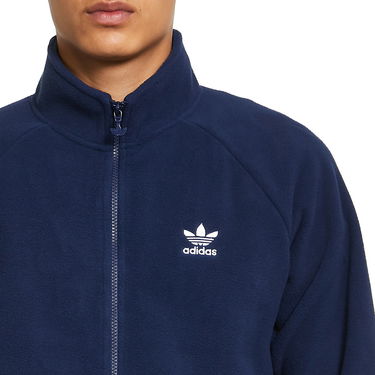 Sweatshirt adidas Originals Trefoil Teddy Fleece Jacket Mørkeblå | HK7296, 2