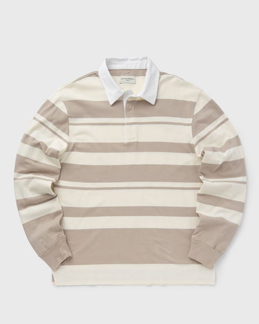 Sweater Officine Générale RYKER POLO STRIPED ORGANIC CO Beige | S24MSWT251, 0
