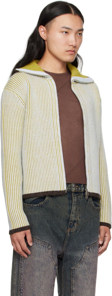 Sweater Eckhaus Latta Eckhaus Latta Huddle Zip Sweater Gul | 8267-EL-PF25-C, 1