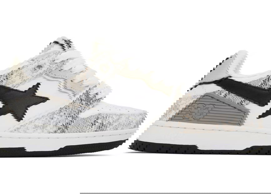 Sneakers og sko BAPE A Bathing Ape Sk8 Sta #1 Beige Snakeskin Grå | 1J80-191-055-BEI/001FWJ801055I-BEI, 0