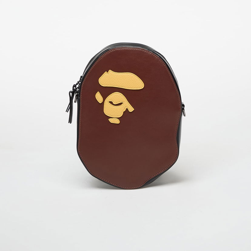 Skuldertaske BAPE Ape Head Shoulder Bag Brun | 001SGL801008MBRW