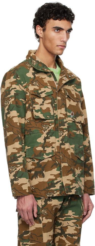 Jakke BBC IceCream ICECREAM Running Dog Woodland Camo M65 Jacket Grøn | IC24S35, 1