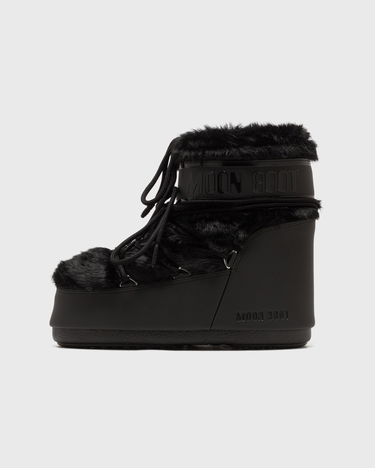 Sneakers og sko Moon Boot MB ICON LOW FAUX FUR Boots Sort | 80D1409390.N001, 3