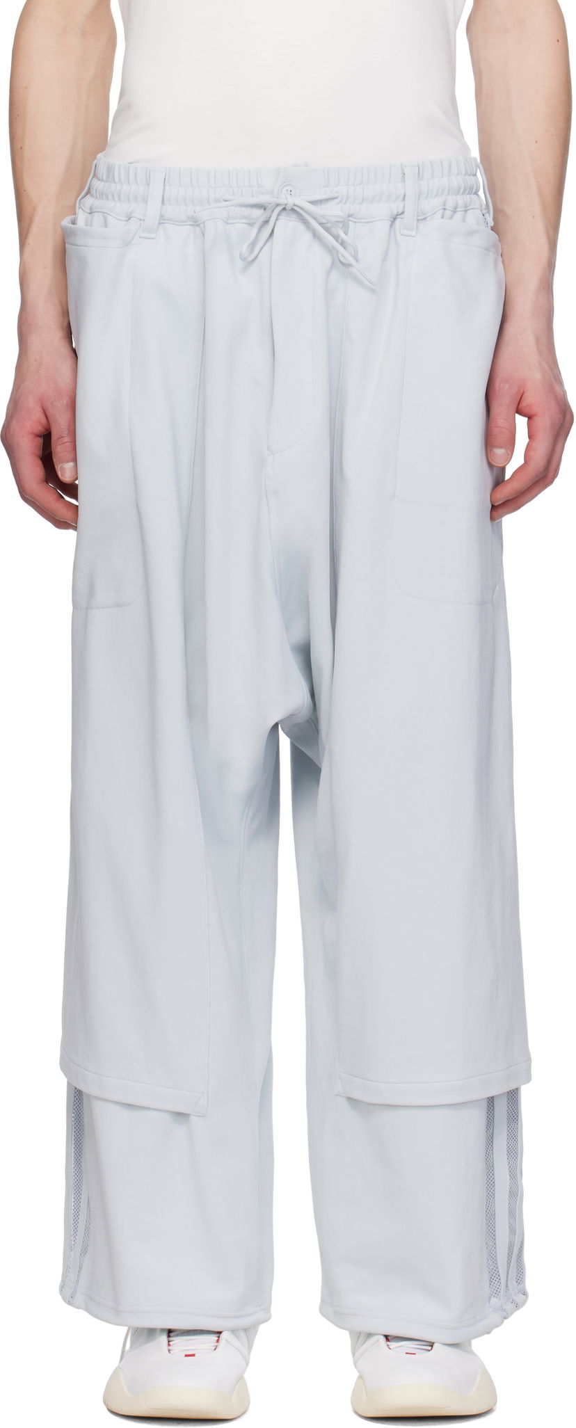 Joggingbukser Y-3 Y-3 3-Stripes Open Hem Sweatpants Grå | JM7831