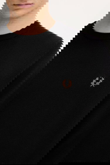 Sweater Fred Perry Fred Perry Crew Neck Sweater Sort | K1309, 3