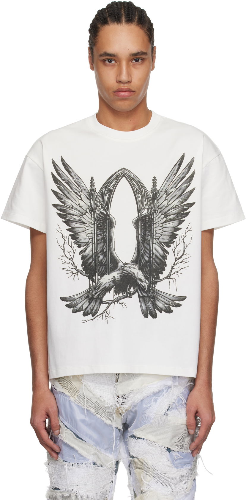 T-shirt Who Decides War Who Decides War Soaring Window Graphic T-Shirt Hvid | 1110510001SS25