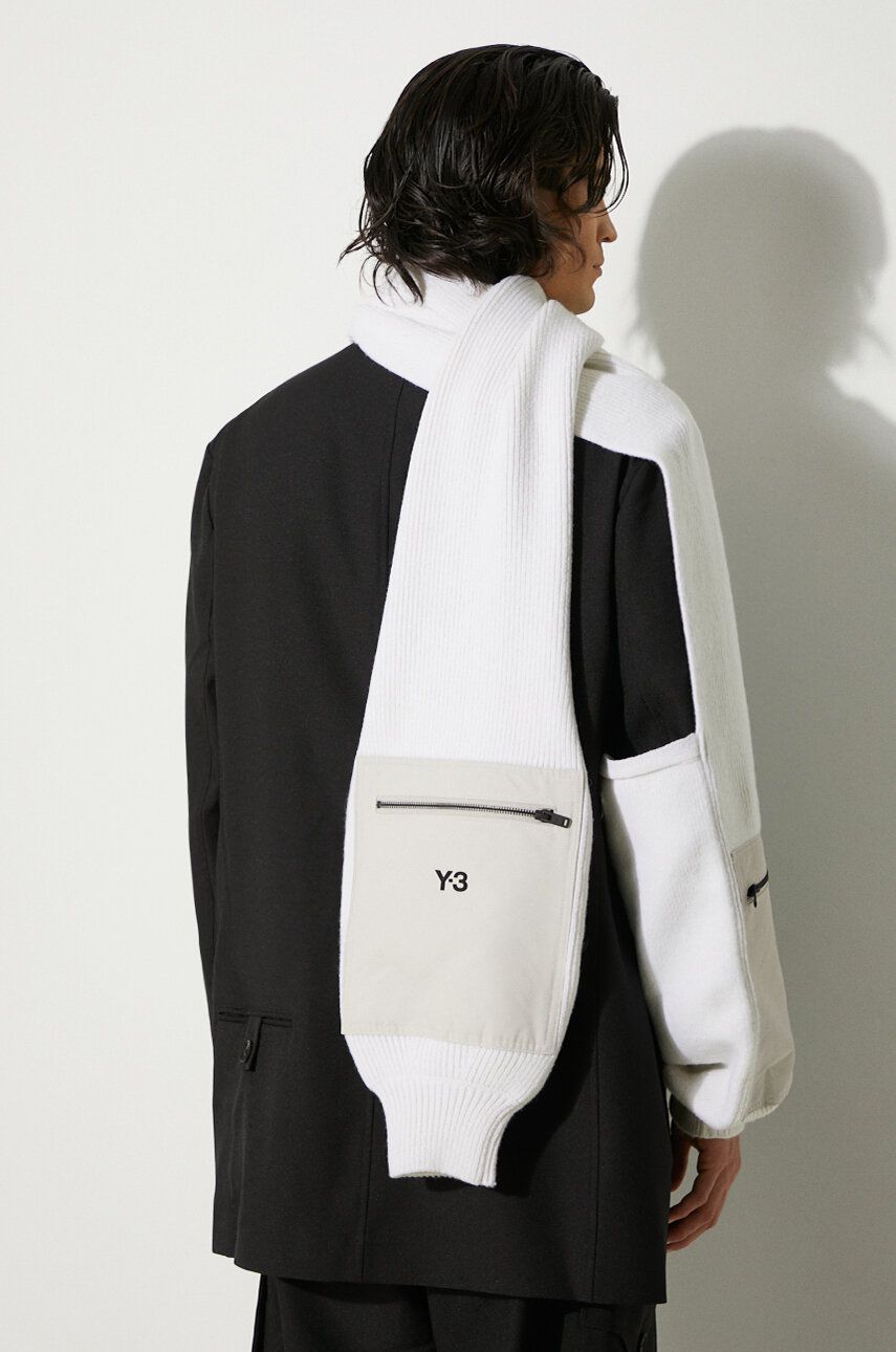 Tørklæde Y-3 Scarf With Pocket Hvid | JI6797, 0