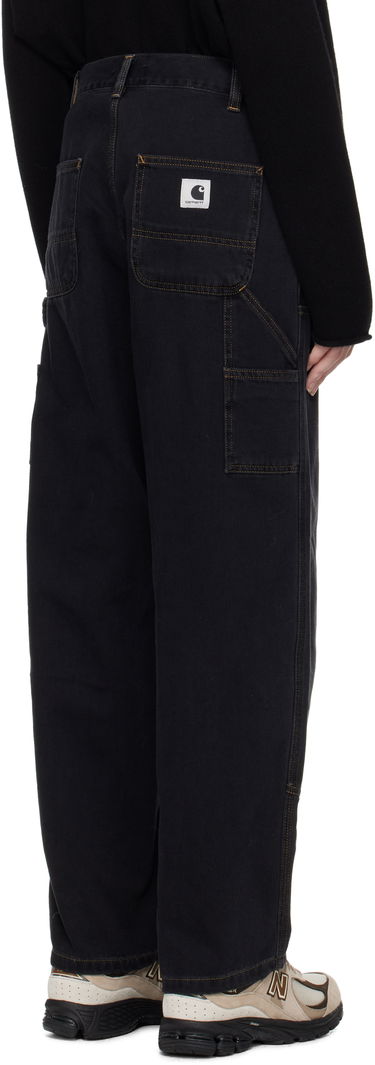Cargo bukser Carhartt WIP Double Knee Denim Work Pants Sort | I034229 8906, 2