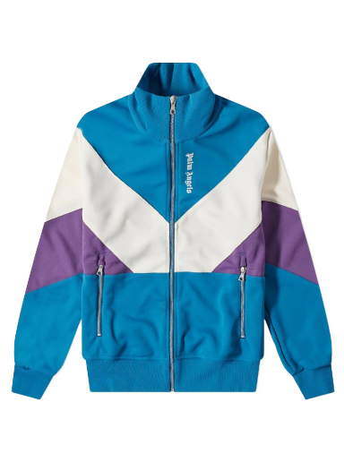 Bomberjakke Palm Angels Colourblock Track Jacket Blå | PMBD034F22FAB0014703