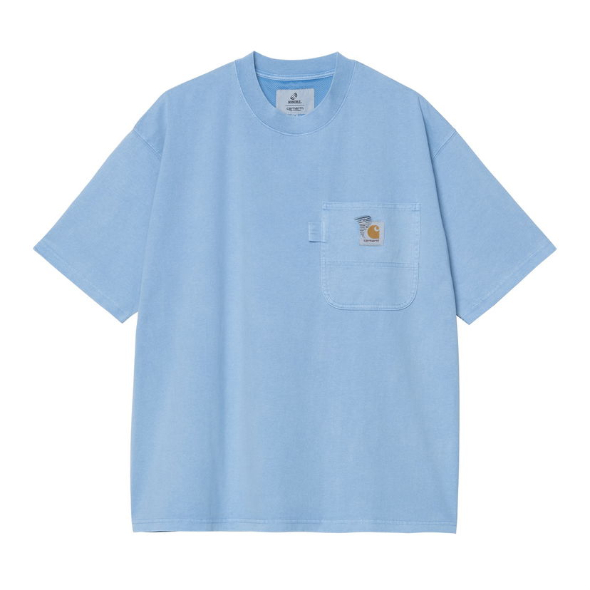 T-shirt Carhartt WIP Pigment Dyed Pocket T-Shirt Blå | A242063_9