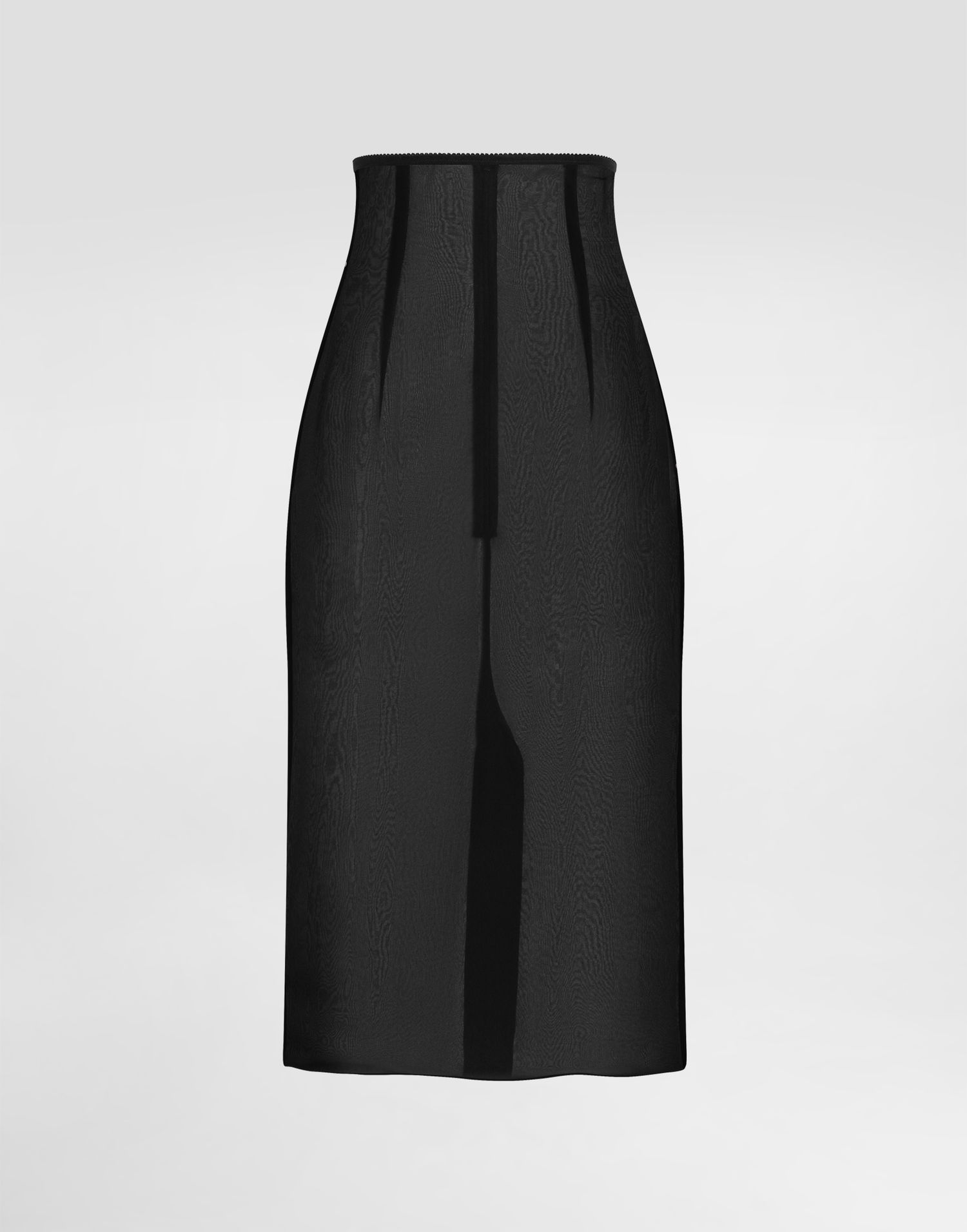 Nederdel Dolce & Gabbana Dolce & Gabbana Chiffon Voile Calf-Length Skirt Sort | F4BBYTFUAA1N0000, 0