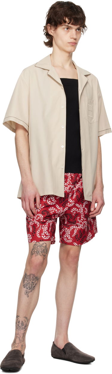 Skjorte LANVIN Lanvin Fluid Bowling Shirt Beige | RM-SI0119-6037-P25, 3