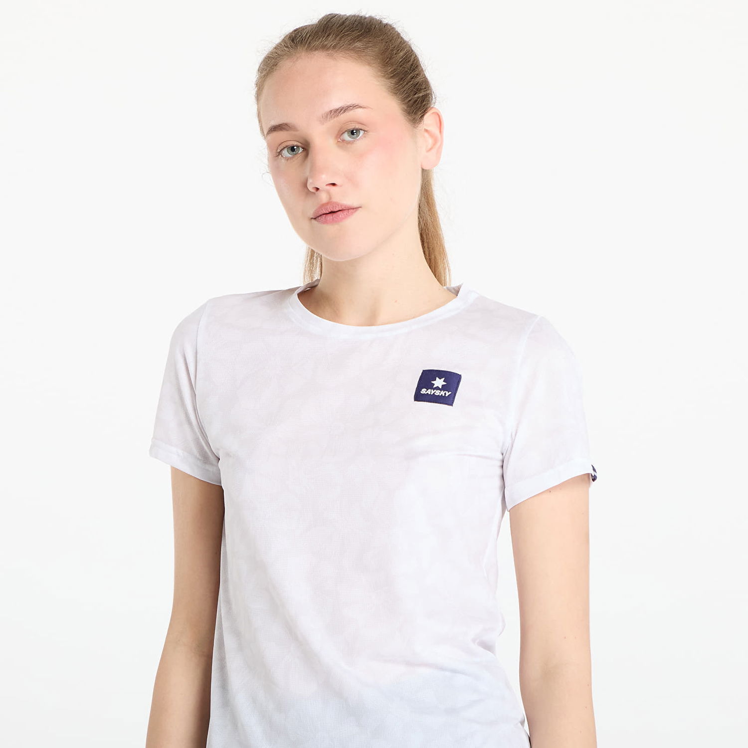 T-shirt Saysky SAYSKY Flower Combat T-Shirt Hvid | NWRSS31C1030, 1