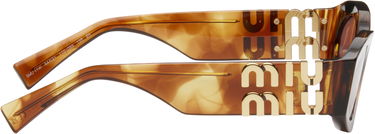 Solbriller Miu Miu Miu Miu Glimpse Oval Sunglasses Brun | 0MU 11WS 8056262086797, 4