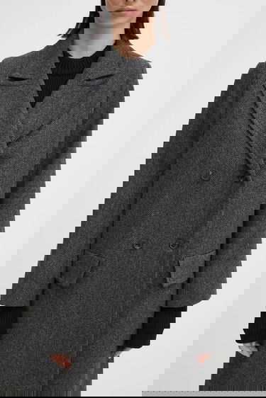 Frakker A.P.C. Coat Double-Breasted Brun | WOARA-F01545, 3