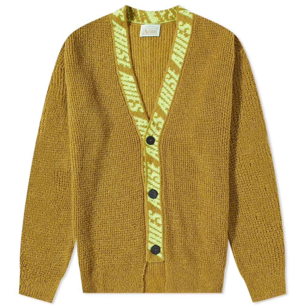 Sweater Aries Waffle Knit Cardigan Grøn | STAR20025-KHK, 0