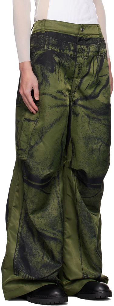 Cargo bukser Jean Paul Gaultier Jean Paul Gaultier 'The Trompe-L'œil' Cargo Pants Grøn | 24/30-F-PA134-C539-4100, 1