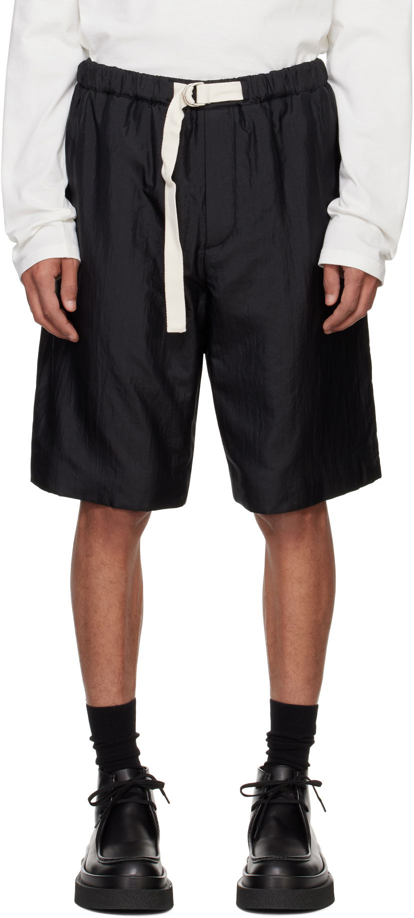 Shorts Jil Sander Jil Sander Drawstring Shorts Sort | J47KA0271_J70003