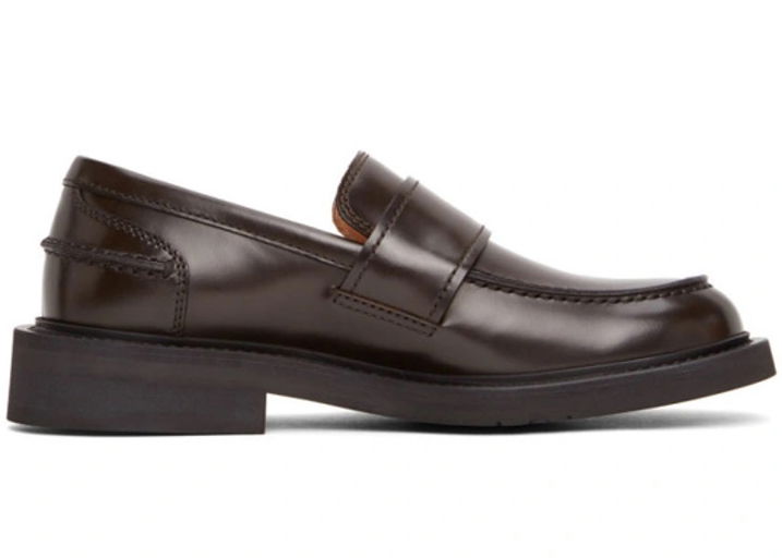 Sneakers og sko Bottega Veneta Brushed Calf Skin Classic Loafers Brun | 631300VBS302006, 0