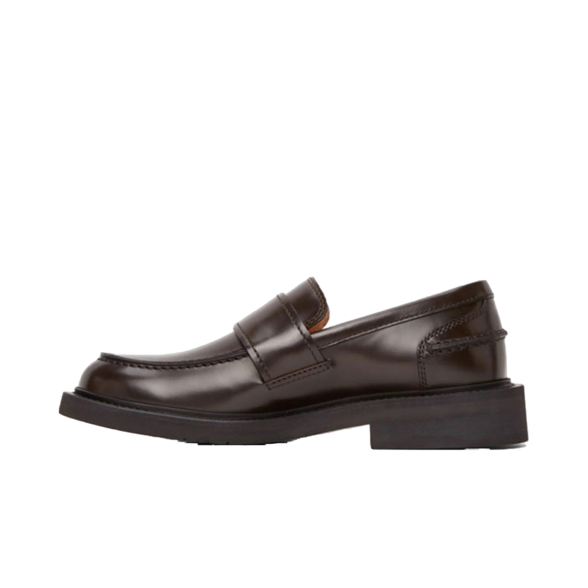 Sneakers og sko Bottega Veneta Brushed Calf Skin Classic Loafers Brun | 631300VBS302006
