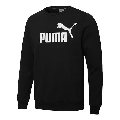 Sweater Puma Essentials Fleece Crewneck Sweatshirt Sort | 586936-01