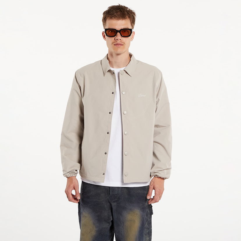 Jakke Dime Cursive Coach Jacket UNISEX Light Grey Grå | DIMESU243GRY