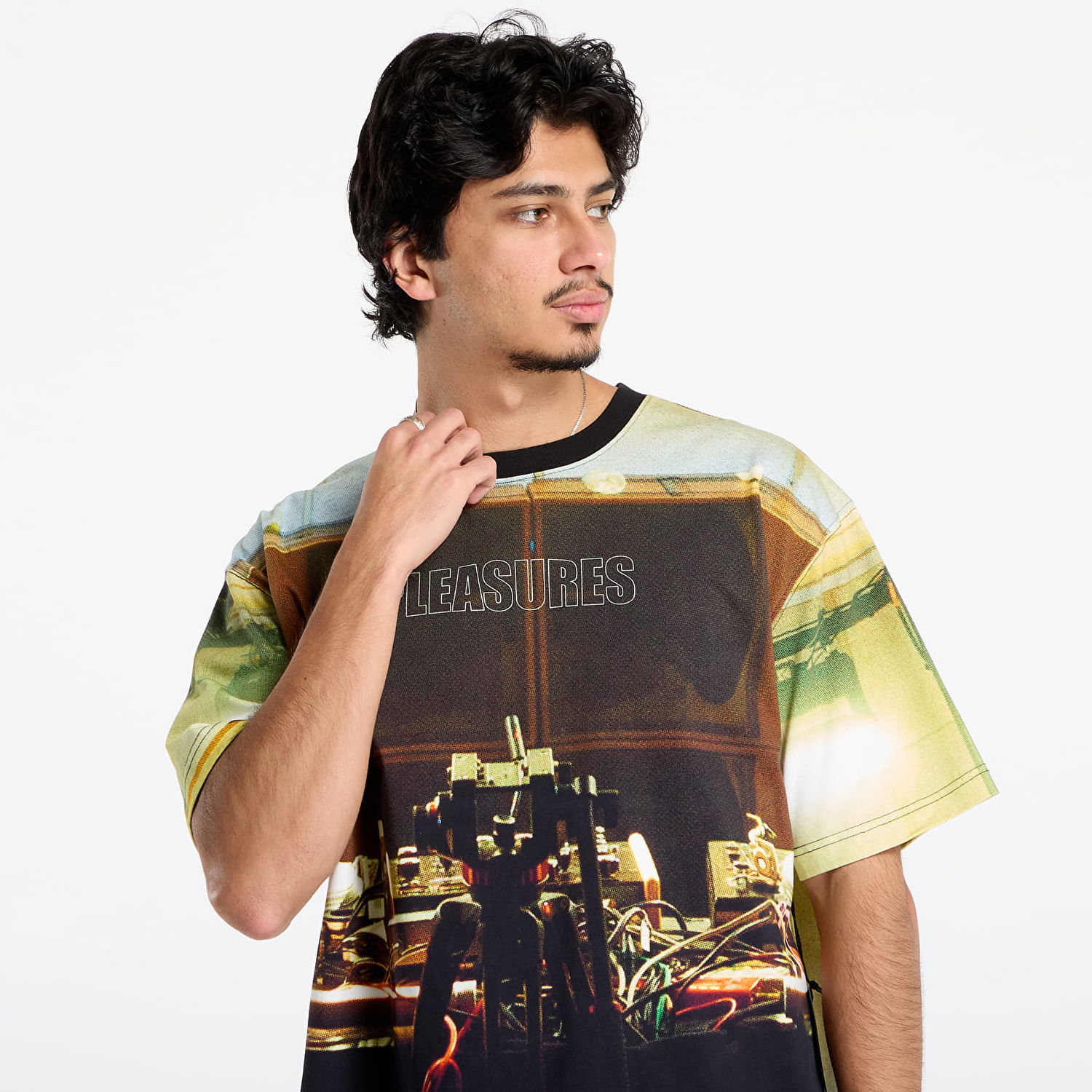 T-shirt Pleasures PLEASURES x Boiler Room Venue Heavyweight T-Shirt Flerfarvet | P25F003-MULTI, 1