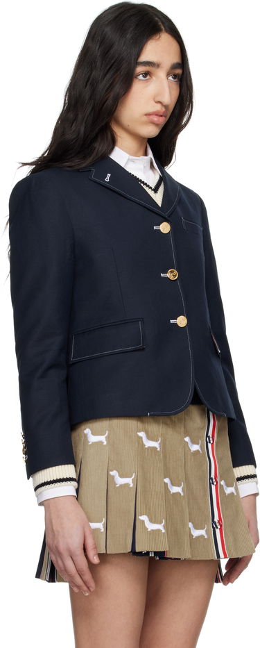 Jakke Thom Browne Thom Browne High Break Sportcoat Blazer Mørkeblå | FBC929H-F0829, 1
