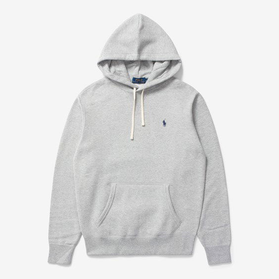 Sweatshirt Polo by Ralph Lauren Classic Popover Hoody Andover Heather Grå | 710766778006, 1