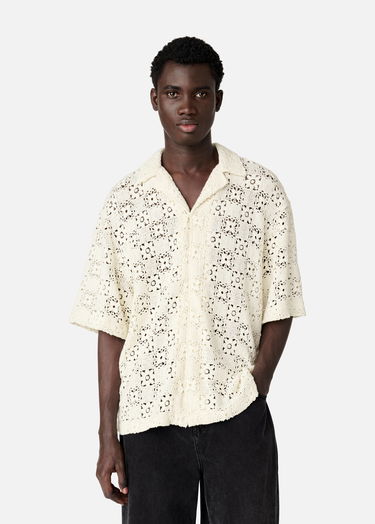 Skjorte AXEL ARIGATO Crochet Shirt Hvid | A2903001, 7