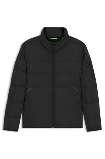 Puffer jakke BOSS Water-repellent down jacket with sleeve pocket Sort | 50544322